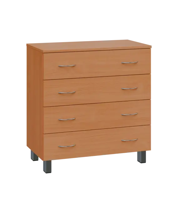 SN 2 - 84Z kancelářská skříň, 4-zásuvková, 832x800x400, buk royal