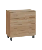 SN 2 - 84Z kancelářská skříň, 4-zásuvková, 832x800x400, dub bardolino