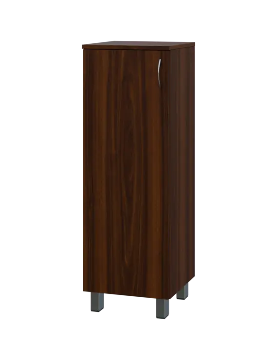 SN 3 - 4D kancelářská skříň, 1-dveřová, levá, 1180x400x400, ořech královský