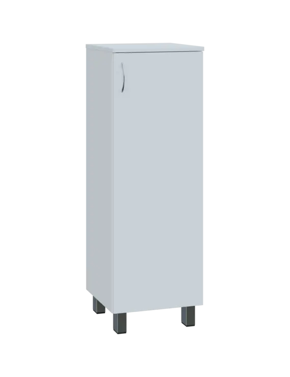 SN 3 - 4D kancelářská skříň, 1-dveřová, pravá, 1180x400x400, bílá