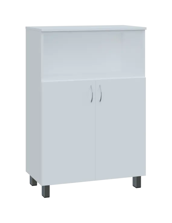 SN 3 - 8DN kancelářská skříň, 2-dveřová/nika, 1180x800x400, bílá