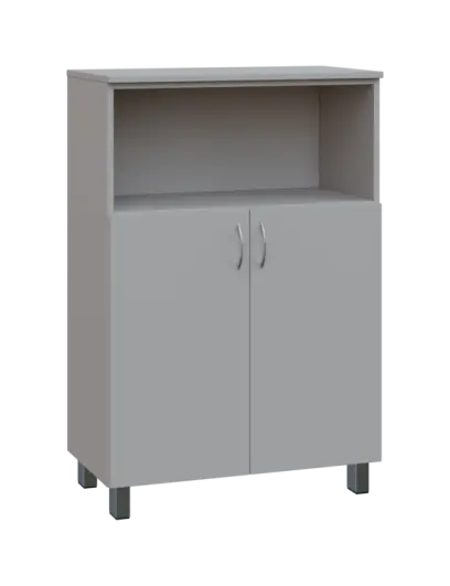 SN 3 - 8DN kancelářská skříň, 2-dveřová/nika, 1180x800x400, šedá SN 3 - 8DN kancelářská skříň, 2-dveřová/nika, 1180x800x400, šedá