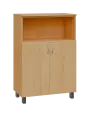 SN 3 - 8DN kancelářská skříň, 2-dveřová/nika, 1180x800x400, javor horský