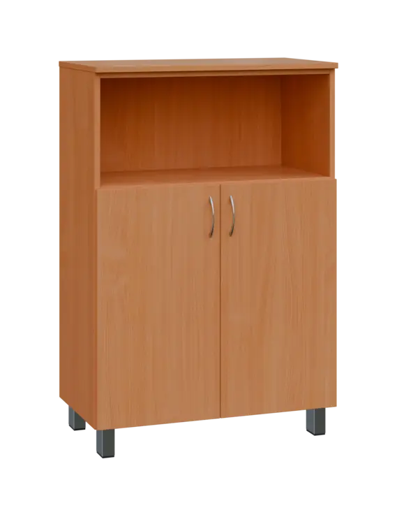 SN 3 - 8DN kancelářská skříň, 2-dveřová/nika, 1180x800x400, buk royal