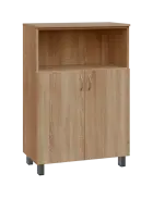 SN 3 - 8DN kancelářská skříň, 2-dveřová/nika, 1180x800x400, dub bardolino