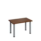 G-43 Konferenční stolek 800 x 500 mm, deska 25 mm, ořech královský / nohy stříbrné RAL9006