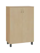 SN 3 - 8D kancelářská skříň, 2-dveřová, 1180x800x400, bříza světlá