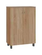 SN 3 - 8D kancelářská skříň, 2-dveřová, 1180x800x400, dub bardolino