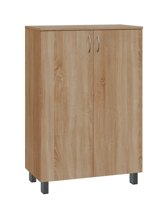 SN 3 - 8D kancelářská skříň, 2-dveřová, 1180x800x400, dub bardolino