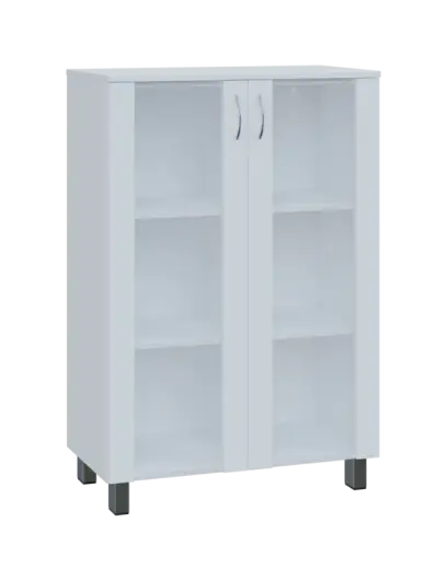 SN 3 - 8S kancelářská skříň, 2-dveřová, prosklená, 1180x800x400, bílá SN 3 - 8S kancelářská skříň, 2-dveřová, prosklená, 1180x800x400, bílá