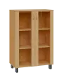 SN 3 - 8S kancelářská skříň, 2-dveřová, prosklená, 1180x800x400, javor horský