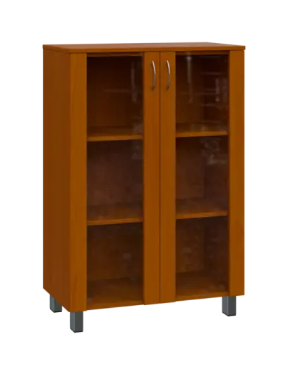 SN 3 - 8S kancelářská skříň, 2-dveřová, prosklená, 1180x800x400, třešeň šumavská SN 3 - 8S kancelářská skříň, 2-dveřová, prosklená, 1180x800x400, třešeň šumavská