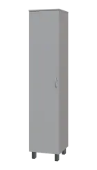 SN 5 - 4D kancelářská skříň, 1-dveřová, levá, 1876x400x400, šedá