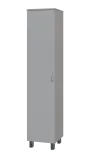 SN 5 - 4D kancelářská skříň, 1-dveřová, levá, 1876x400x400, šedá