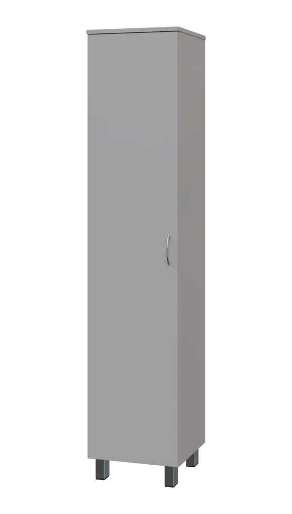 SN 5 - 4D kancelářská skříň, 1-dveřová, levá, 1876x400x400, šedá