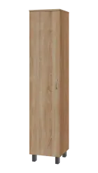 SN 5 - 4D kancelářská skříň, 1-dveřová, levá, 1876x400x400, dub bardolino