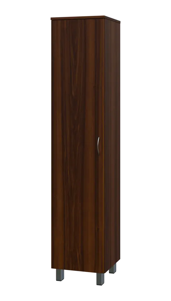 SN 5 - 4D kancelářská skříň, 1-dveřová, levá, 1876x400x400, ořech královský