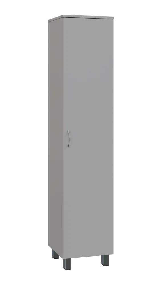 SN 5 - 4D kancelářská skříň, 1-dveřová, pravá, 1876x400x400, šedá