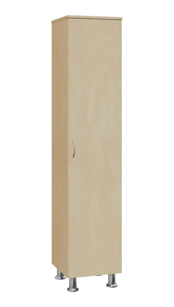 SN 5 - 4D kancelářská skříň, 1-dveřová, pravá, 1876x400x400, bříza světlá