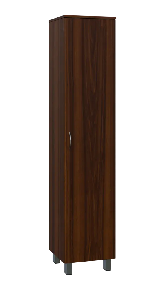 SN 5 - 4D kancelářská skříň, 1-dveřová, pravá, 1876x400x400, ořech královský