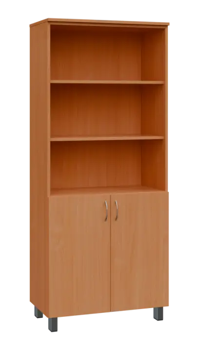 SN 5 - 8DN3 kancelářská skříň, 2-dveřová/nika, 1876x800x400, buk royal