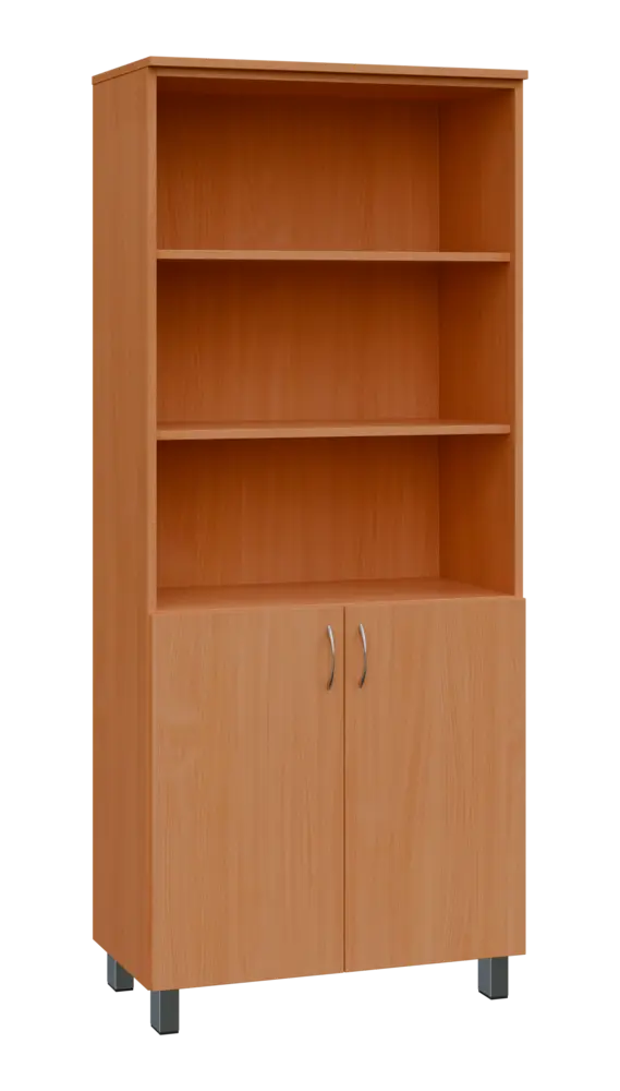 SN 5 - 8DN3 kancelářská skříň, 2-dveřová/nika, 1876x800x400, buk royal