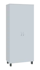 SN 5 - 8D kancelářská skříň, 2-dveřová, 1876x800x400, bílá