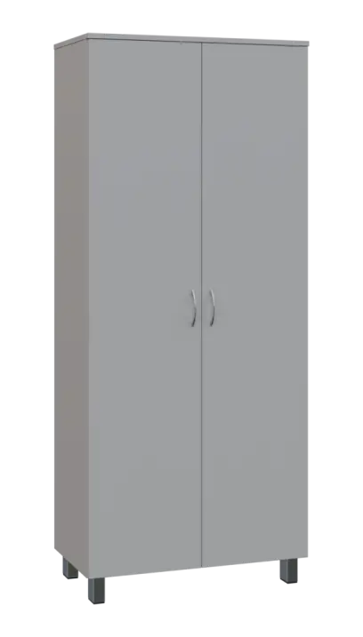 SN 5 - 8D kancelářská skříň, 2-dveřová, 1876x800x400, šedá