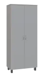 SN 5 - 8D kancelářská skříň, 2-dveřová, 1876x800x400, šedá