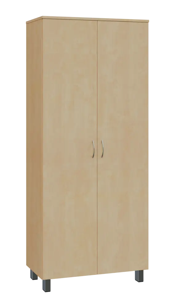 SN 5 - 8D kancelářská skříň, 2-dveřová, 1876x800x400, bříza světlá