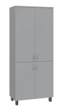 SN 5 - 84D kancelářská skříň, 4-dveřová, 1876x800x400, šedá
