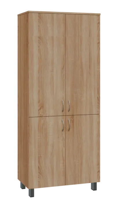 SN 5 - 84D kancelářská skříň, 4-dveřová, 1876x800x400, dub bardolino