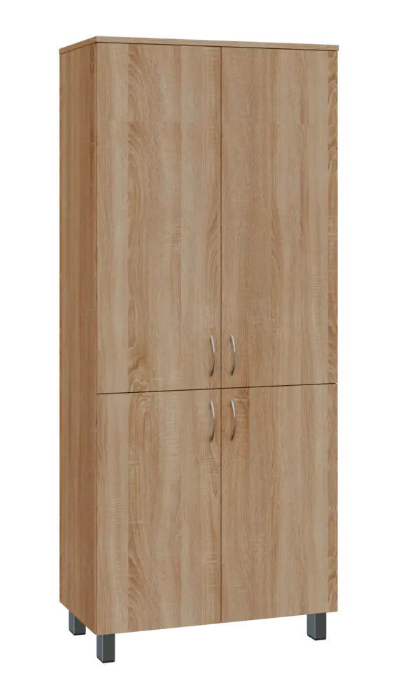 SN 5 - 84D kancelářská skříň, 4-dveřová, 1876x800x400, dub bardolino