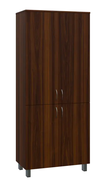 SN 5 - 84D kancelářská skříň, 4-dveřová, 1876x800x400, ořech královský