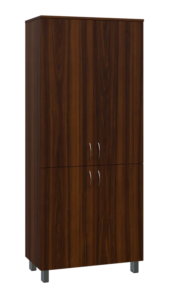 SN 5 - 84D kancelářská skříň, 4-dveřová, 1876x800x400, ořech královský