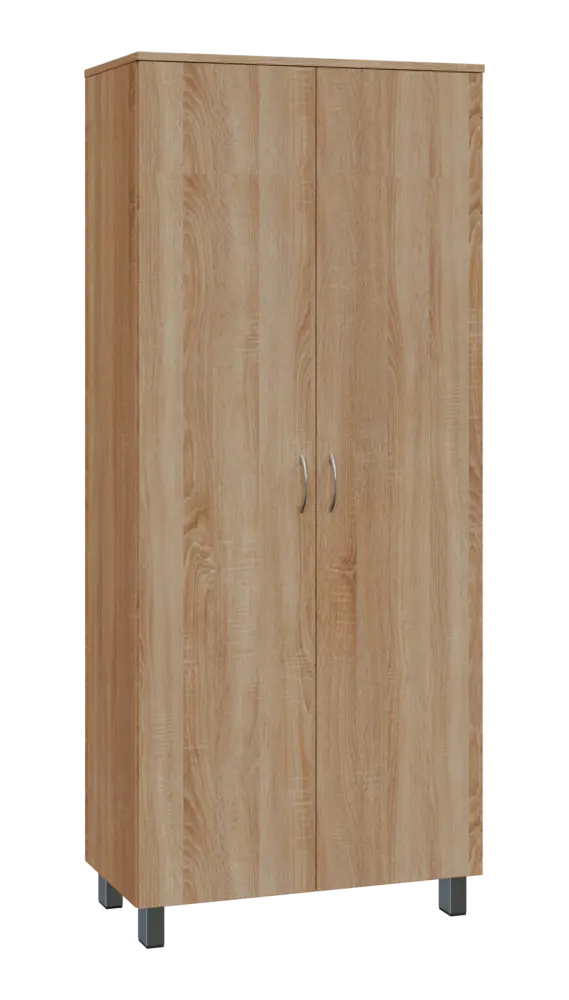SSR 5 - 81 šatní skříň, 2-dveřová, výsuvné ramínko, 1876x800x400, dub bardolino