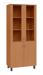 SN 5 - 8DS kancelářská skříň, 4-dveřová/prosklená, 1876x800x400, buk royal
