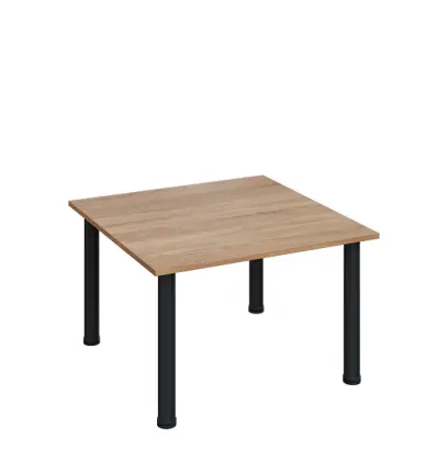 G-43 Konferenční stolek 800 x 800 mm, deska 18 mm, dub bardolino / nohy černé RAL9005