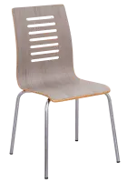 CARMEN jídelní židle dub stříbrný, kostra nerez