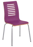 CARMEN jídelní židle purpurová, kostra nerez