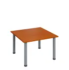 G-43 Konferenční stolek 800 x 800 mm, deska 18 mm, třešeň šumavská / nohy stříbrné RAL9006