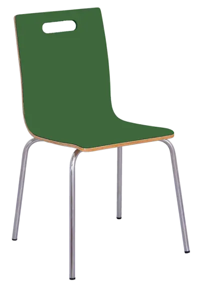MEGAN jídelní židle tmavě zelená, kostra nerez