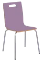MEGAN jídelní židle šeříková, kostra nerez