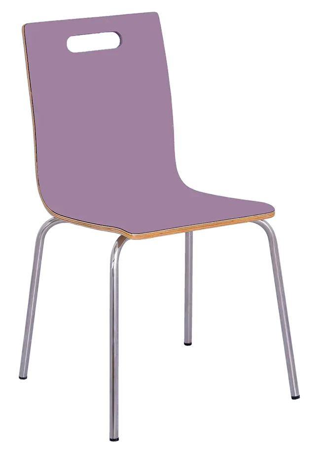 MEGAN jídelní židle šeříková, kostra nerez