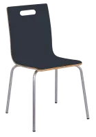 MEGAN jídelní židle antracit, kostra nerez