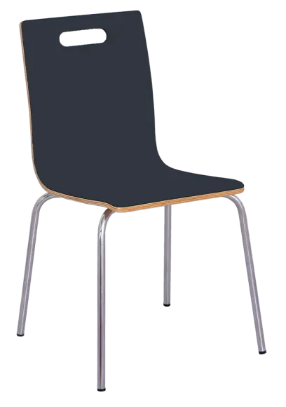 MEGAN jídelní židle antracit, kostra nerez