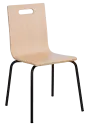 MEGAN jídelní židle dub bělený, kostra černá