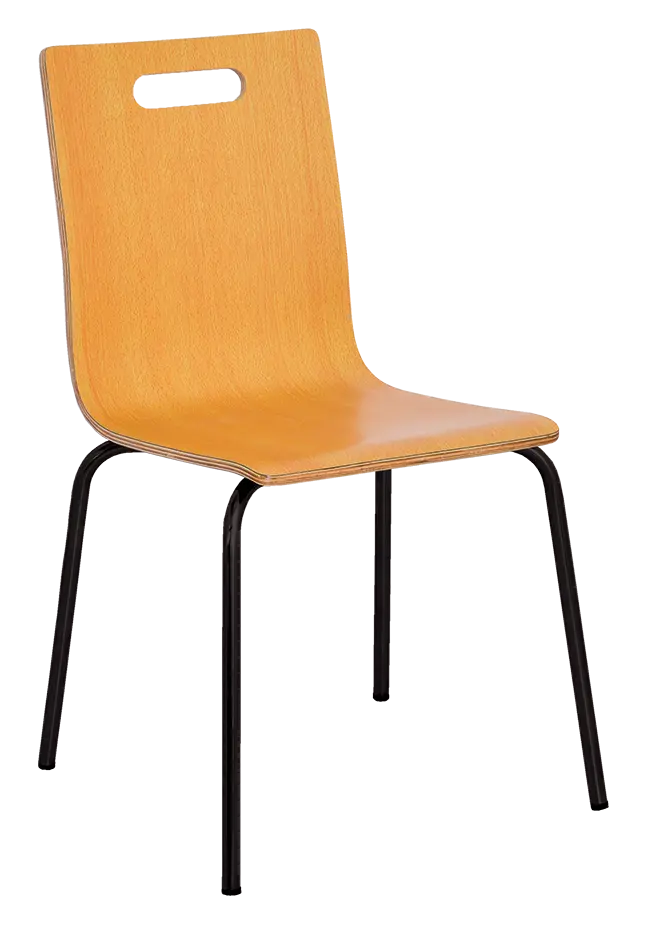 MEGAN jídelní židle buk, kostra černá