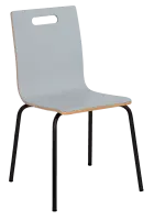 MEGAN jídelní židle šedá, kostra černá
