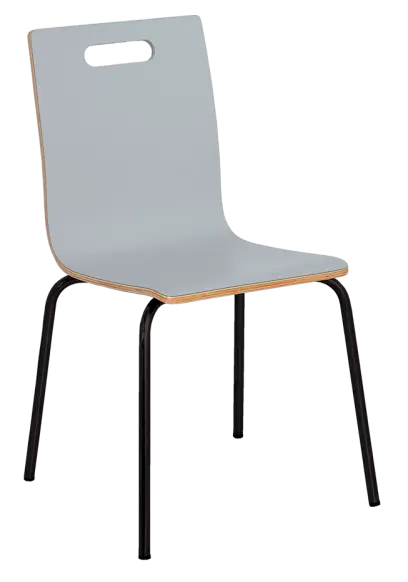 MEGAN jídelní židle šedá, kostra černá